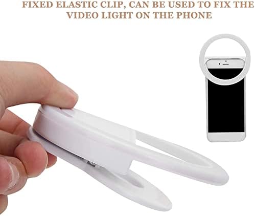 Epano טבעת selfie ניידת מילוי אור לטלפון נייד, USB רב תכליתי נטען נטוי LED מנורת Selfie עבור Vlog צילום סטרימינג