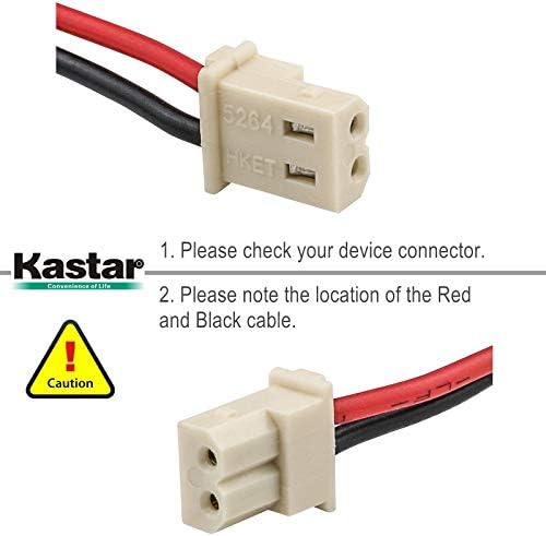 Kastar 2-Pack AAA 2.4V 1000mAh NIMH סוללה נטענת ל- BT-166342 BT-266342 BT-283342 AT & T CL83464 EL51100 EL51200