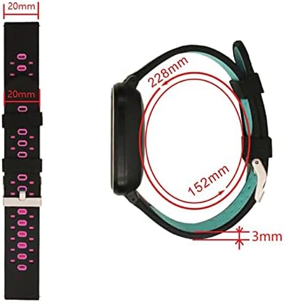 OTGKF 20 ממ רצועת Watchband צבעונית עבור Garmin Forerunner 245 245M 645 Music vivoactive 3 Sport Silicone