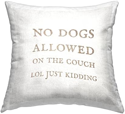 תעשיות סטופל כלבים מותרים על ספה חיות מחמד מצחיקות עיצוב ביטוי מינימלי מאת דפנה פולסלי לזרוק כרית,