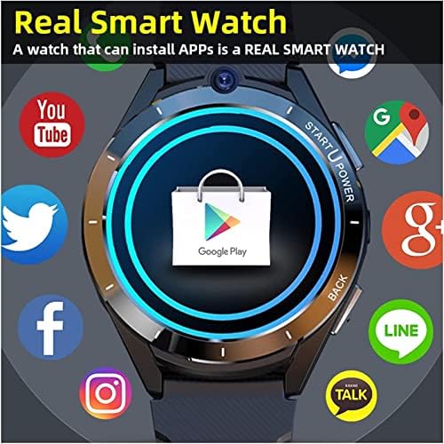מצחיק 4G LTE Android Smart Watch 6+128 גרם מעבד כפול CPU SIM SLOT WIFI אפליקציה להורדה GPS Camera