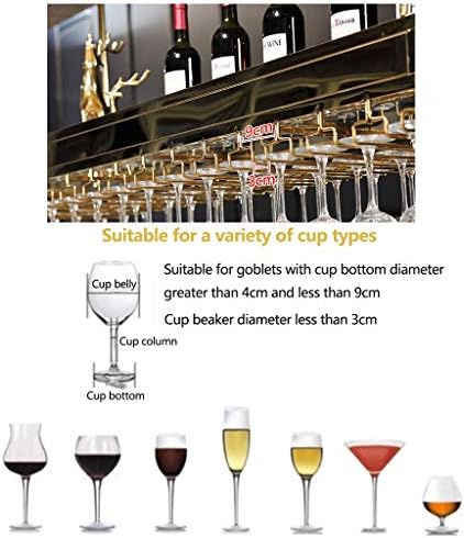 פשטות מסוגננת פשטות תעשייתית מסוגננת למטה מחזיק זכוכית יין נירוסטה מפלדת אל חלד רטרו רטרו פשטות מזכוכית