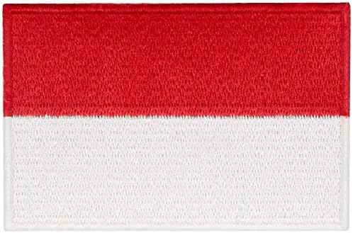 טלאי דגל אינדונזיה אינדונזיה רקום מורל לאומי אפליקציה ברזל על תפור על סמל אינדונזי