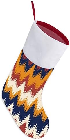 דפוס קזח צבעוני גרבי חג המולד גרבי חג המולד של פאוץ