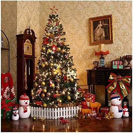 עץ חג המולד עץ חג מלאכותי עץ חג מולד, לא מואר בערוך פרמיום צירים עץ חג המולד עם עמדה מתקפלת למתכת, משרד, קישוט