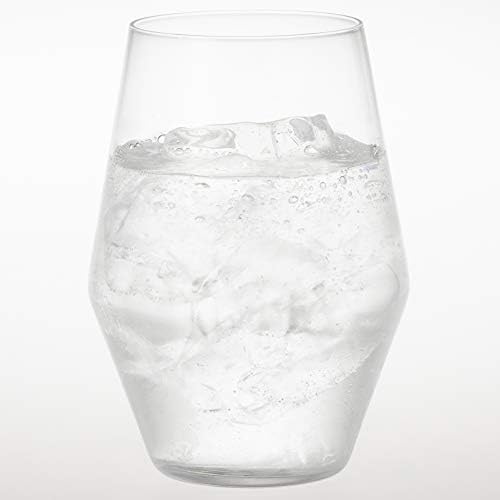東洋 佐々 木 ガラス Toyo Sasaki Glass B-2125CS-JAN Glass Tumbler, Fino, Clear, בערך. 13.5 פלורידה, חבילה של 3