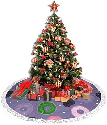 לבבות וסופגניות חצאיות עץ קישוטי חג המולד, חצאית עץ עונתית עונתית לחג מסיבות חג המולד, כל האירועים