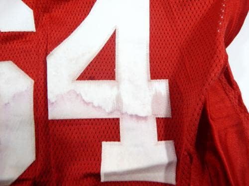 2011 סן פרנסיסקו 49ers דייוויד באס 64 משחק הונפק אדום ג'רזי 48 DP37131 - משחק NFL לא חתום משומש גופיות