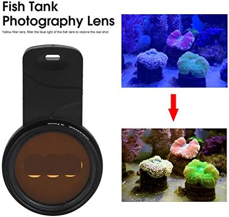 עדשת מצלמת טלפון, עדשת צילום אקווריום דגים עם פילטר מאקרו, עדשת צילום דגים, לאקווריום דגים