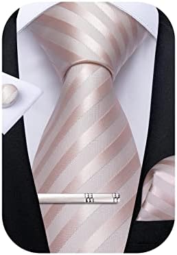 דיבנגו גברים של משי עניבה מוצק רגיל עניבת וכיס כיכר חפתים סט רשמי עסקי חתונה