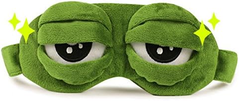 ואן קארו 3D יוניסקס מסכת עיניים צפרדע עיניים כיסוי עיניים-סופר כיסוי צל מרופד רך, טלאי עיניים מצוירים עיוורים נסיעות