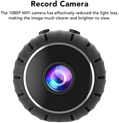 מצלמה אלחוטית של Kadimendium 1080p WiFi מיני הקלטת מצלמת Webcam 360 מעלות סיבוב מצלמת אבטחה בהגדרה