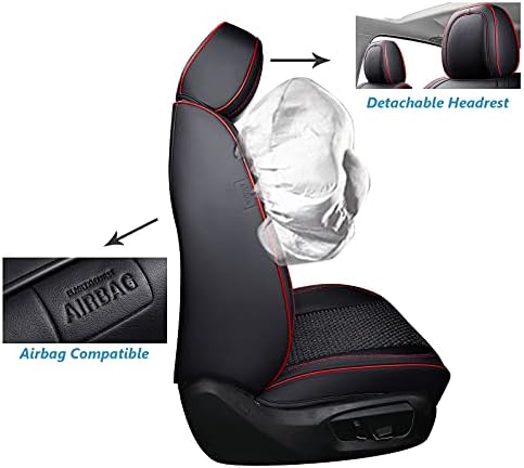 כיסויי מושב של Coverado Seat Set Full, 5 מושבים כיסויי מושב אוניברסליים למכוניות, כריות מושב