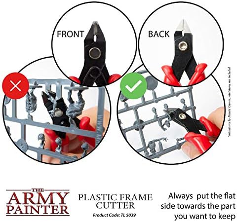 את צבא צייר פלסטיק מסגרת חותך-חוט חותכי כבד החובה עבור קרפט ופלסטיק מיניאטורי, צד חותכי סומק לחתוך