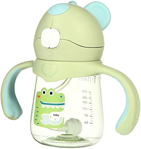 קיסאנג ' ל תינוק כוס קש תינוק כוס קש 3 יחידות האכלת קש נייד משוקלל כוס לשתות מים ידית עם תינוקות