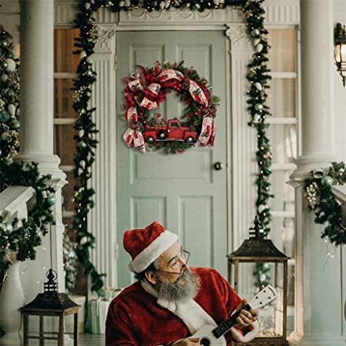 זר חג המולד של Eyhlkm עם קישוט לחג המולד של קישוט קשת זרוע זרוע דלת קדמית דלת בית מפלגה בית תלייה גרלנד