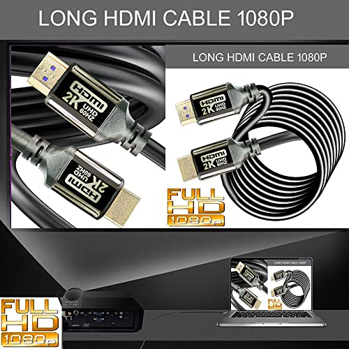 כבל HDMI 75ft 1.4 10.2 ג'יגה -ביט לשנייה, מעטפת ציפוי אלומיניום בהיר, כבלי HDMI במהירות גבוהה