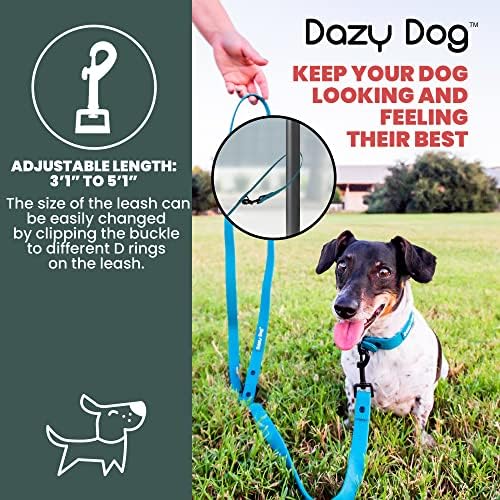 Dazy Dog Dura רצועת כלבים אטומה למים, רצועת TPU קשירה מתכווננת, חזקה יותר מביוטן, סיליקון וגומי,