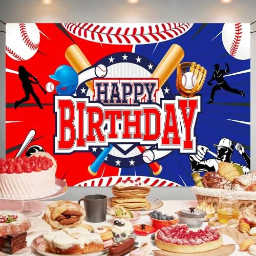 בייסבול מסיבת יום הולדת קישוט בייסבול יום הולדת שמח רקע בייסבול תמונה רקע באנר פוסטר עבור בייסבול