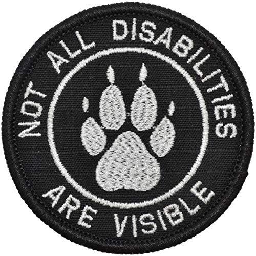 K9 שירות כלבים טלאי אטב לא כל המוגבלות נראים ארהב מטפל דגל כפה תג רפלקטיבי צבא רקום SWAT סמל צבאי טקטי