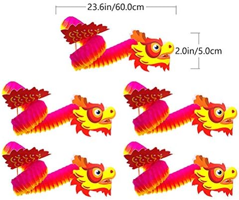 Valiclud 5 מערכים נייר מעניין חומרי דרקון מעשי נייר מעשי נייר זרי DIY אבזרי DIY