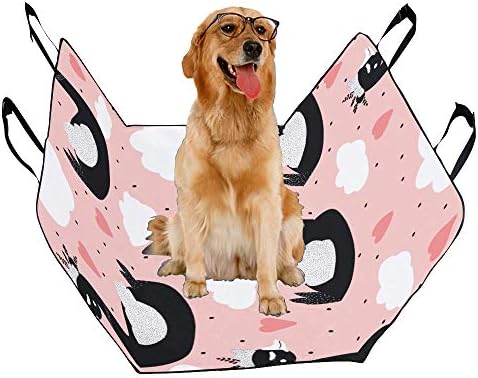 זוג רומנטי ברבור הדפסת רכב מושב מכסה לכלבים עמיד למים החלקה עמיד רך לחיות מחמד רכב מושב כלב רכב ערסל עבור