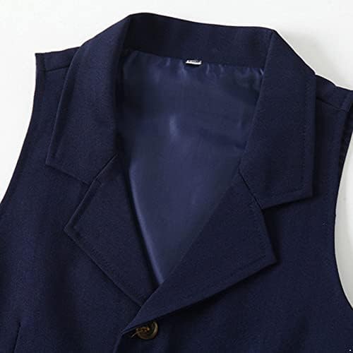 Renvena 3 חלקים חליפה רשמית עניבת פרפר חולצת שמלות שרוול ארוך + אפוד טוקסידו + מכנסיים סט תינוקות ופעוט