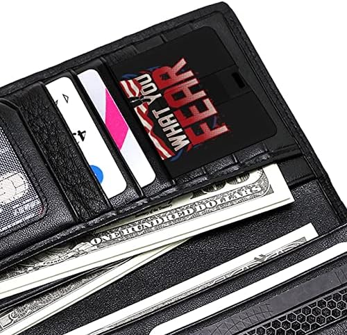 כרטיס אשראי גאווה של כבאי הכבאי האמריקני USB פלאש המותאם אישית מזיכרון מקל אחסון מפתח כונן 32 גרם