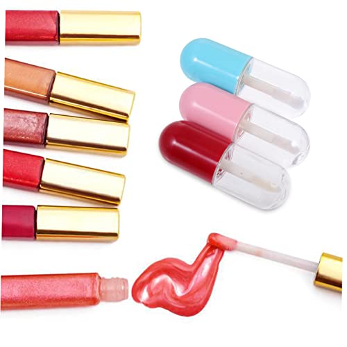 9 יחידות צבע צינור ריק צינור מבריק שפתון מתקן בקבוק מיני שפתון גלוס מכולות שפתיים זיגוג צינורות שפתיים