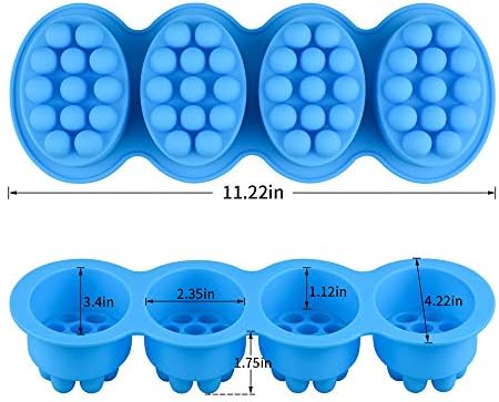 2 PCS תבניות סבון סיליקון סיליקון - תבניות סיליקון SJ לייצור סבונים, תבניות סבון בעבודת יד, Nonstick & BPA בחינם