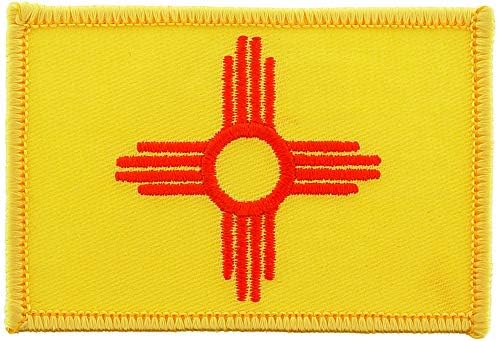 מלבן דגל מדינת ניו מקסיקו מלבן רקום, עם דבק ברזל