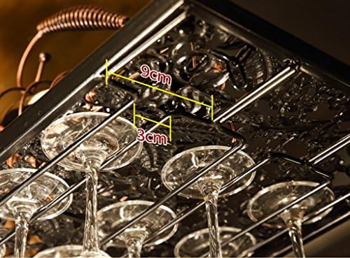 פשטות מסוגננת אירופית מתלה יין מחזיק כוסות ברזל מחושל, מחזיק כוס זכוכית תלויה מחזיק כוס גבוהה,