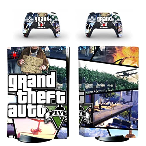 עבור PS4 Slim - Game Grand Gta Theft ו- Auto PS4 או PS5 מדבקת עור עבור פלייסטיישן 4 או 5 קונסולה