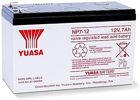 YUASA NP7-12 12V/7AH סוללת חומצת עופרת אטומה עם מסוף F1