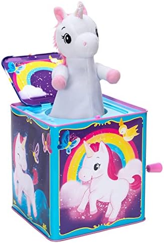 Schylling Pop & Glow Unicorn Und Up up Jack in the Box