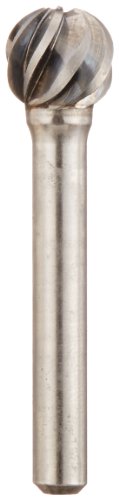 Cobra Carbide 10655 מיקרו גרעינים קרביד קרביד בור עם קצה הכדור, חתך אלומינה, צורה D SD-1NF,