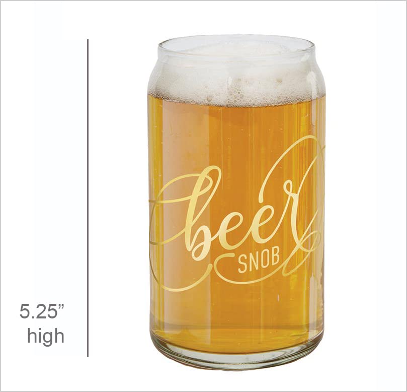 סנטה ברברה עיצוב סטודיו בירה יכול זכוכית לגימות כלי שתייה יכול בצורת ליטר זכוכית, 16 אונקיה, בירה סנוב