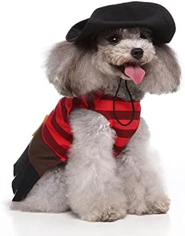 שודדי ים מגניבים תחפושת קוספליי לכלבים גור מעיל מצחיק בגדי חיות מחמד מקסימים לכלבים בינוניים קטנים עם כובע