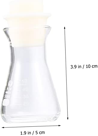Ultechnovo 1 pc צינורות בדיקת זכוכית אבק בקבוק ואקום זכוכית עם מכסה בקנה מידה ארלנמאייר צלוחיות כימיה כלי זכוכית