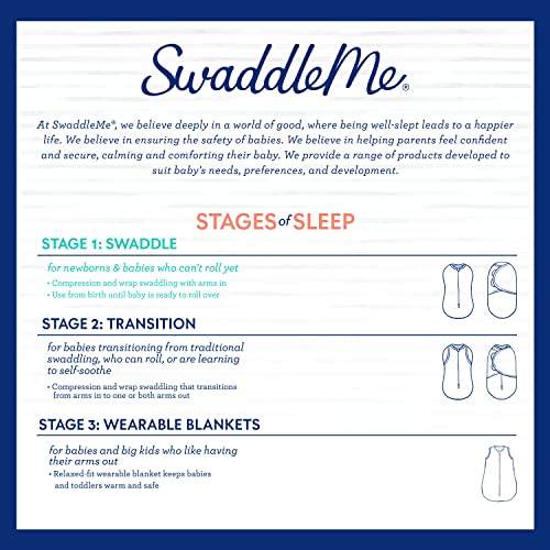 Swaddleme Swaddle מקורי-גודל קטן, 0-3 חודשים, 2 חבילה