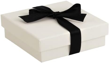 קופסת מתנה של שרשרת עץ אצילית - קופסת מתנה תכשיטים גדולה לשרשרת, פנינה או תליון - קופסת שרשרת פנינה מגיעה