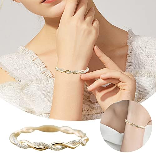 טבעות אצבעות של יסטו לנשים מטוגנות בצק טוויסט סט סט טבעת יום נישואין צורת יהלום אופנה פשוטה