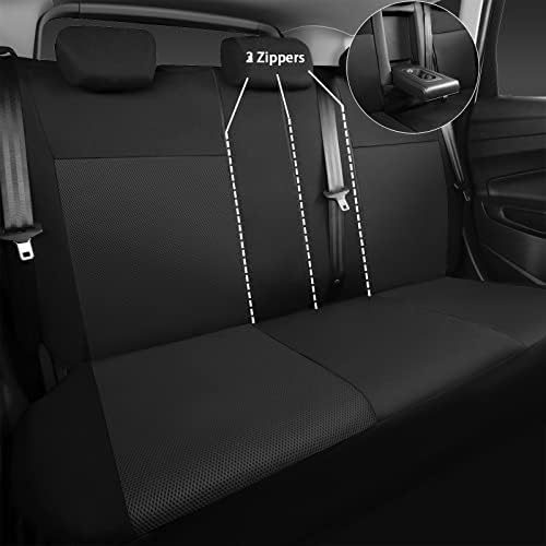 כיסוי מושב של מכונית מערכות מושב מלאות, כיסוי מושב מכונית תלת מימדי אוויר עם ספוג מורכב של 5 ממ בפנים, כרית