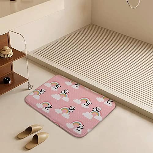 מחצלת שטיחי אמבטיה של קשת פנדה, שטיחי אמבטיה רכים וסופגים במיוחד, שטיח אמבטיה קטיפה ללא פלאש, מחצלות