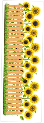 OperitAcx 4 Sheets מדבקות חמניות פרחים תפאורה לחמניות קישוטי פרחים חמניות לעיצוב קישוטים לאביב לכיתה