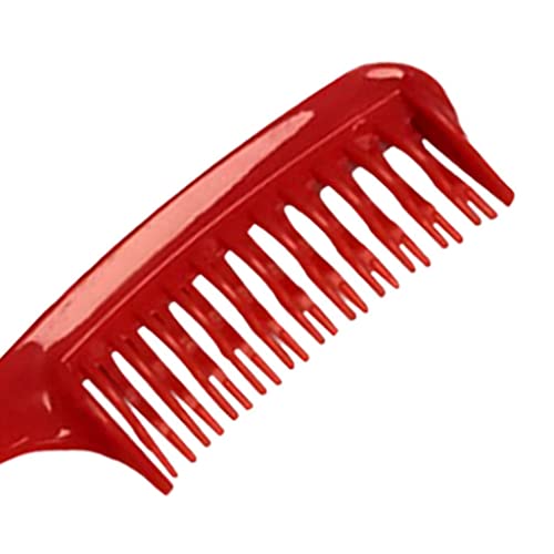 Segolike שורה כפולה מעוקלת מסרקים מתנתקים, שמפו למקלחת מסרק שיער, תלתלים עם פחות משיכות לנזק, אדום