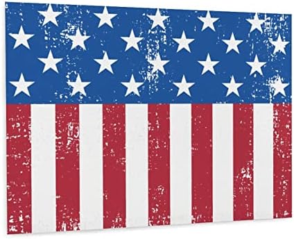 נודקיו רטרו רטרו דגל אמריקאי בד ציור קיר אמנות תלויה תמונה לסלון חדר שינה ביתי קישוט