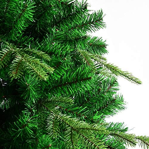 Dulplay 6.8ft Fir ידידותי לסביבה עץ חג המולד 1239 טיפים לקישוט חג במתכת מתקפלת-ירוקה 6.8ft
