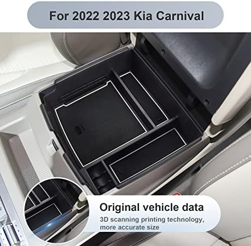 SKTU תואם ל- 2022 2023 KIA Carnival MPV Center Console Worgenizer Ki A Carnival 2023 אביזרים הכנס ABS