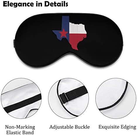 מפה של דגל טקסס ישנה מסכת עיניים מכסה עיניים חמוד גוון עין לילה מצחיק עם רצועה מתכווננת לנשים גברים